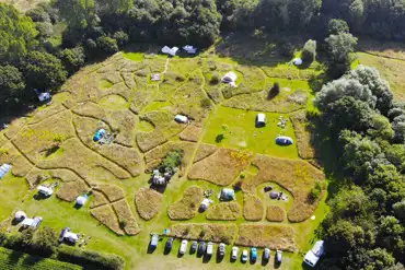 Aerial of the campsite