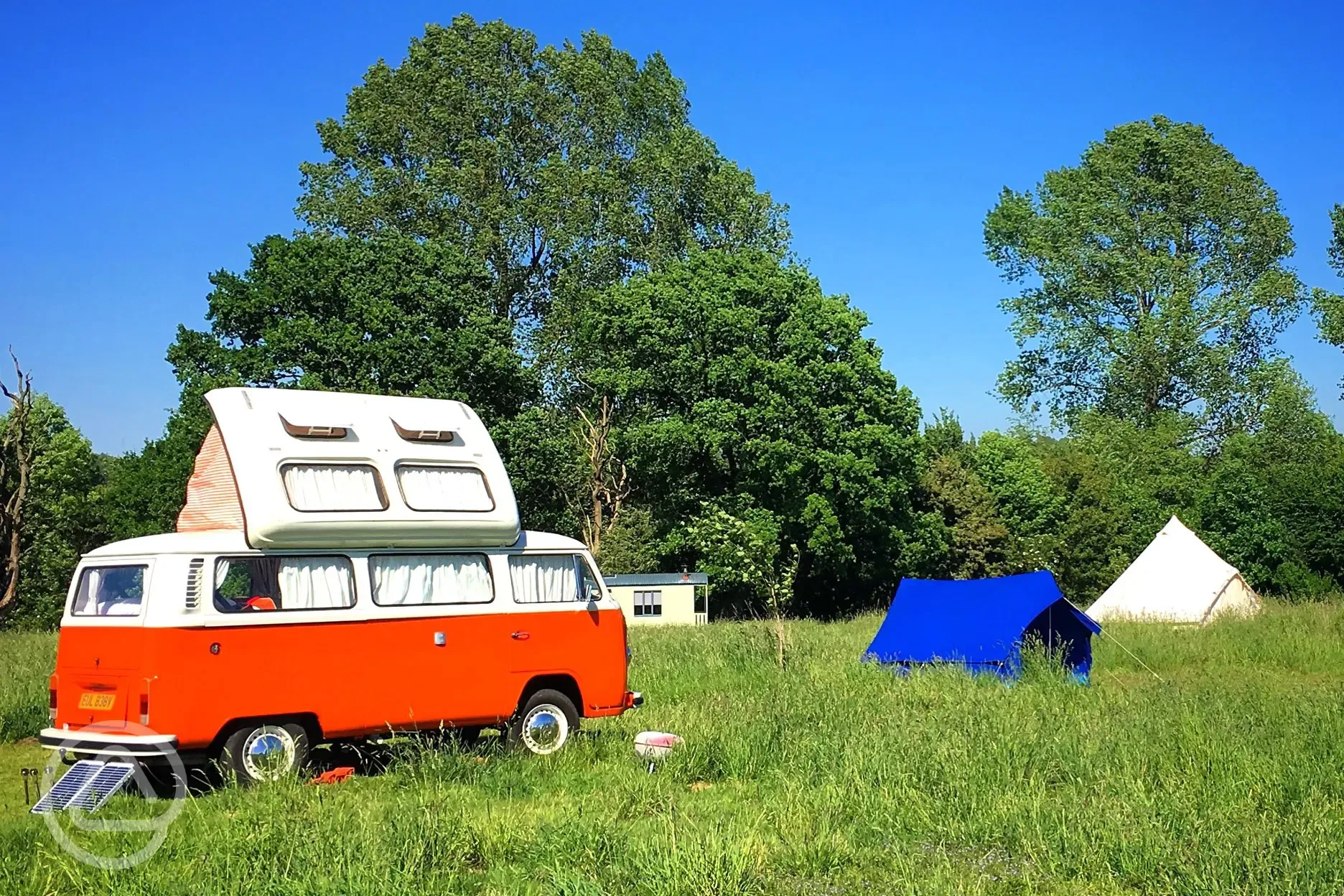 Non electric grass campervan pitches