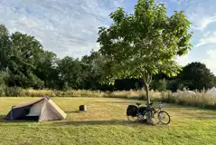 Grass tent pitches