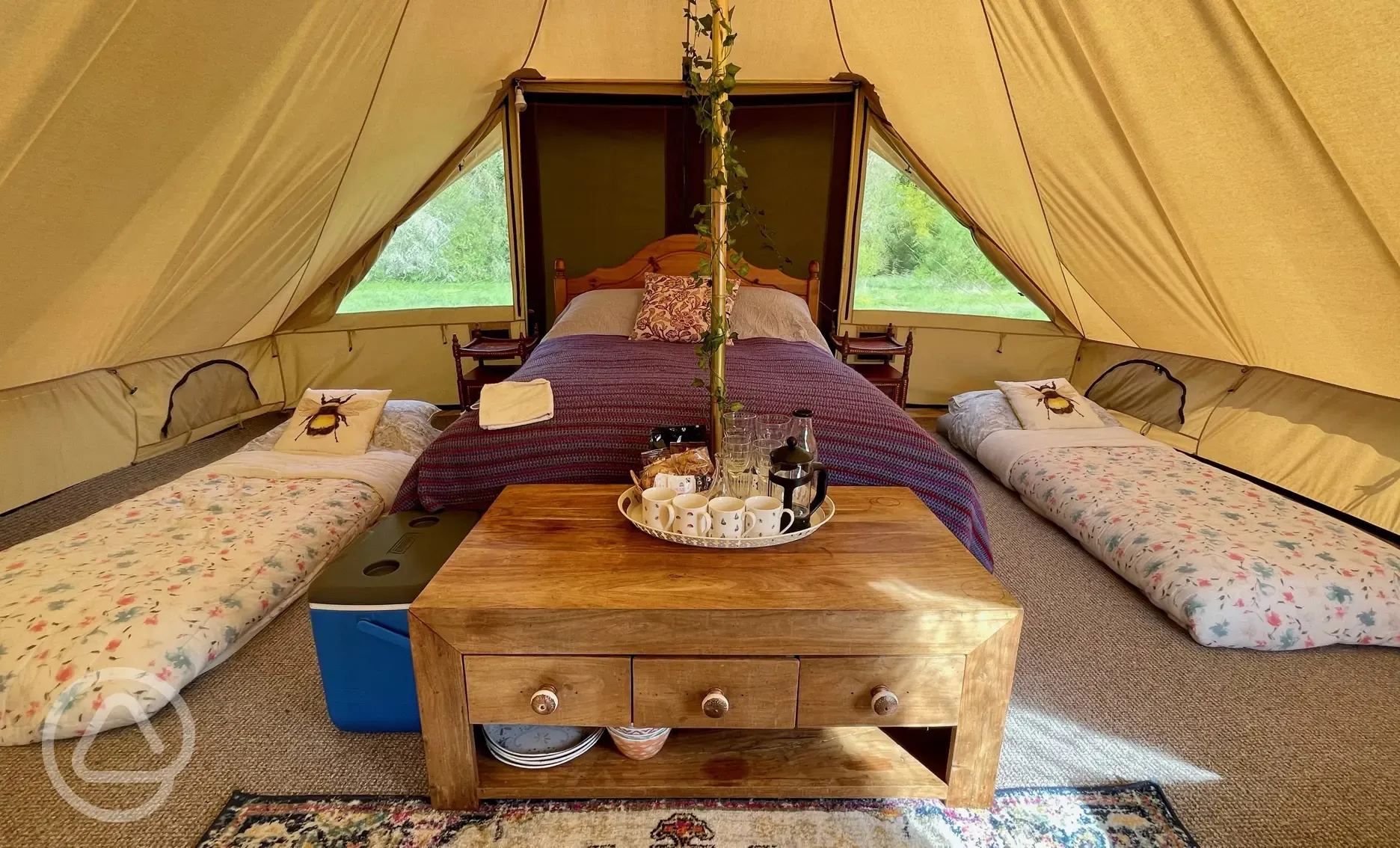 Touareg bell tent interior