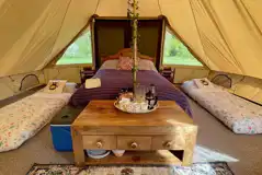 Touareg bell tent interior