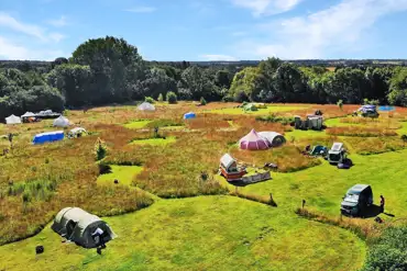 Aerial of the campsite