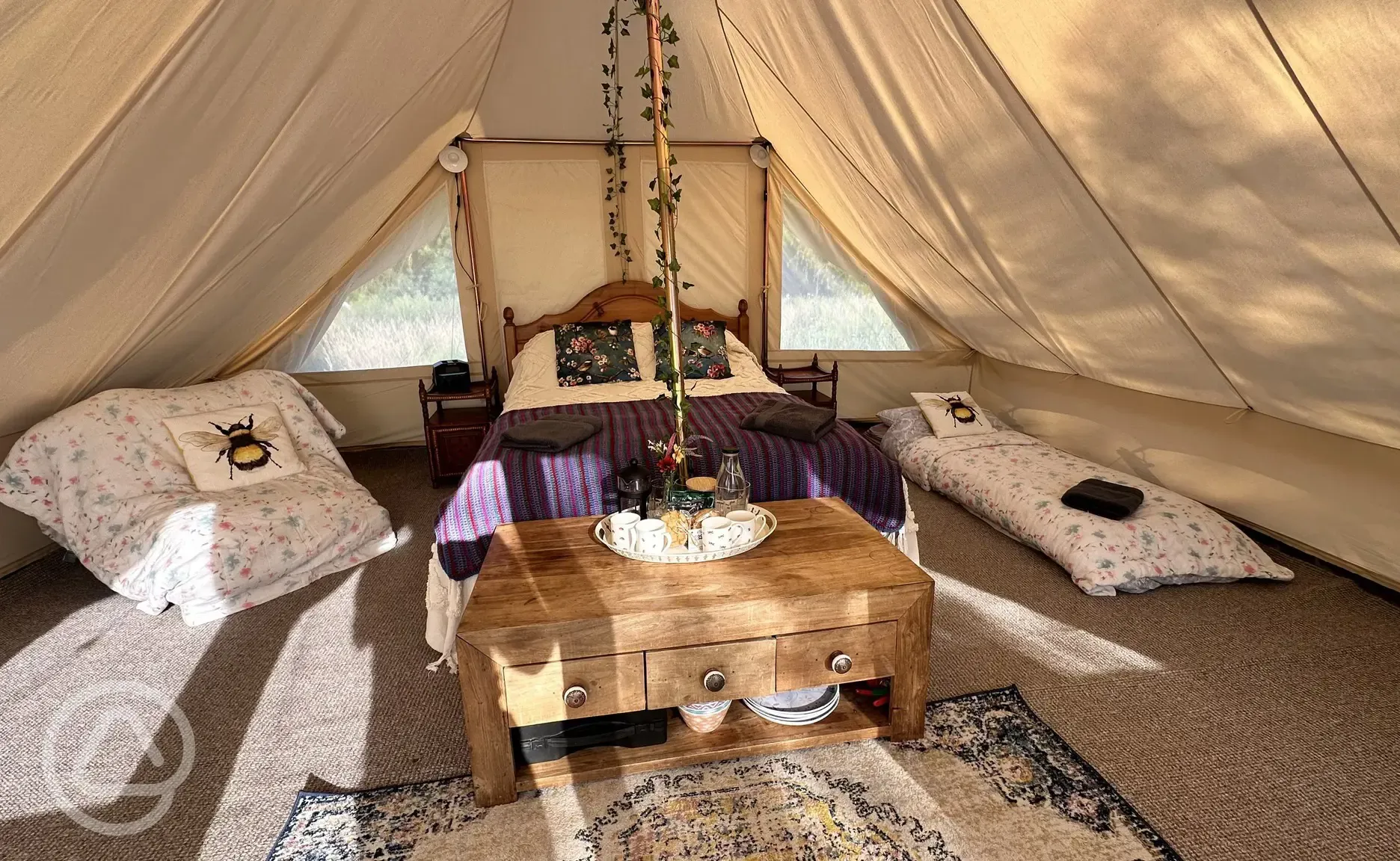 Touareg bell tent interior