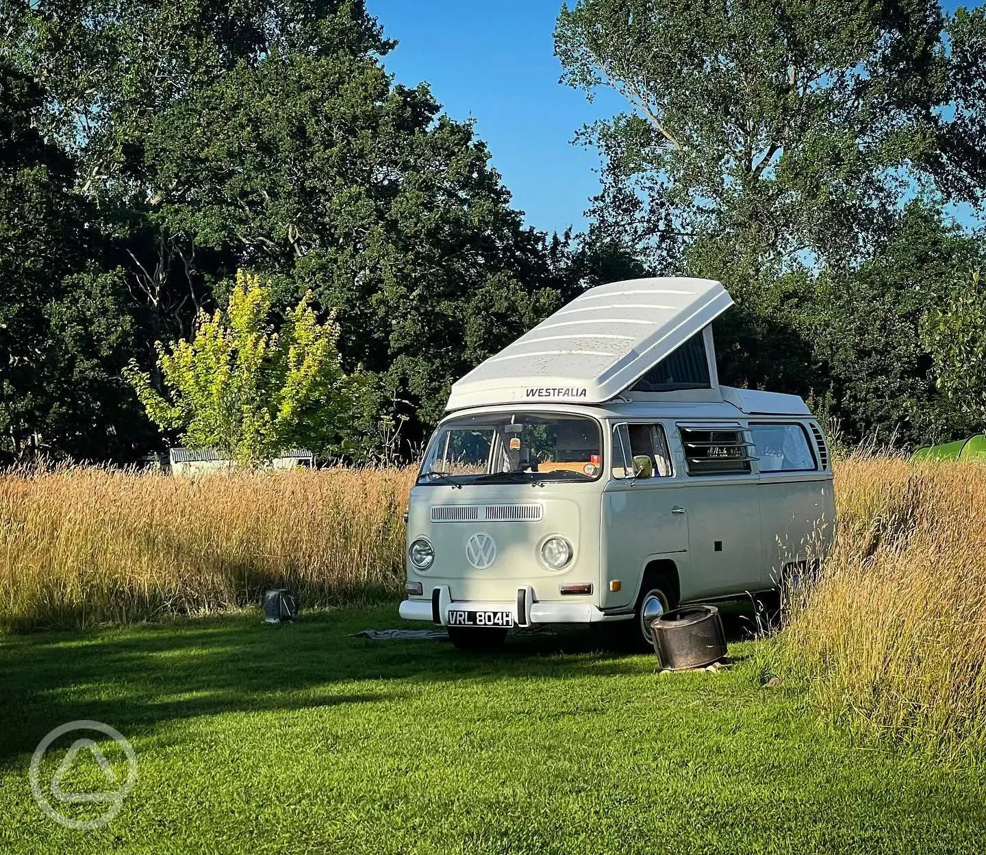 Non electric grass campervan pitches