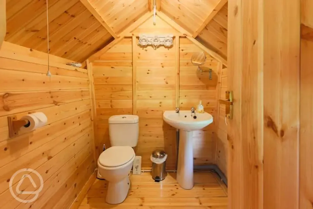 Toilet in the BBQ lodge
