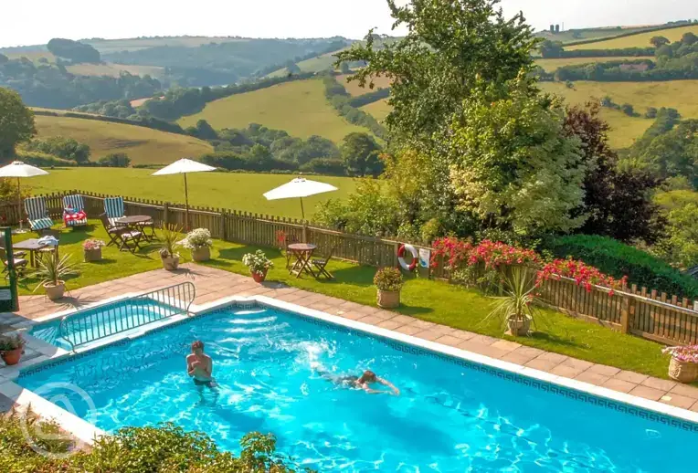 Heated outdoor pool 