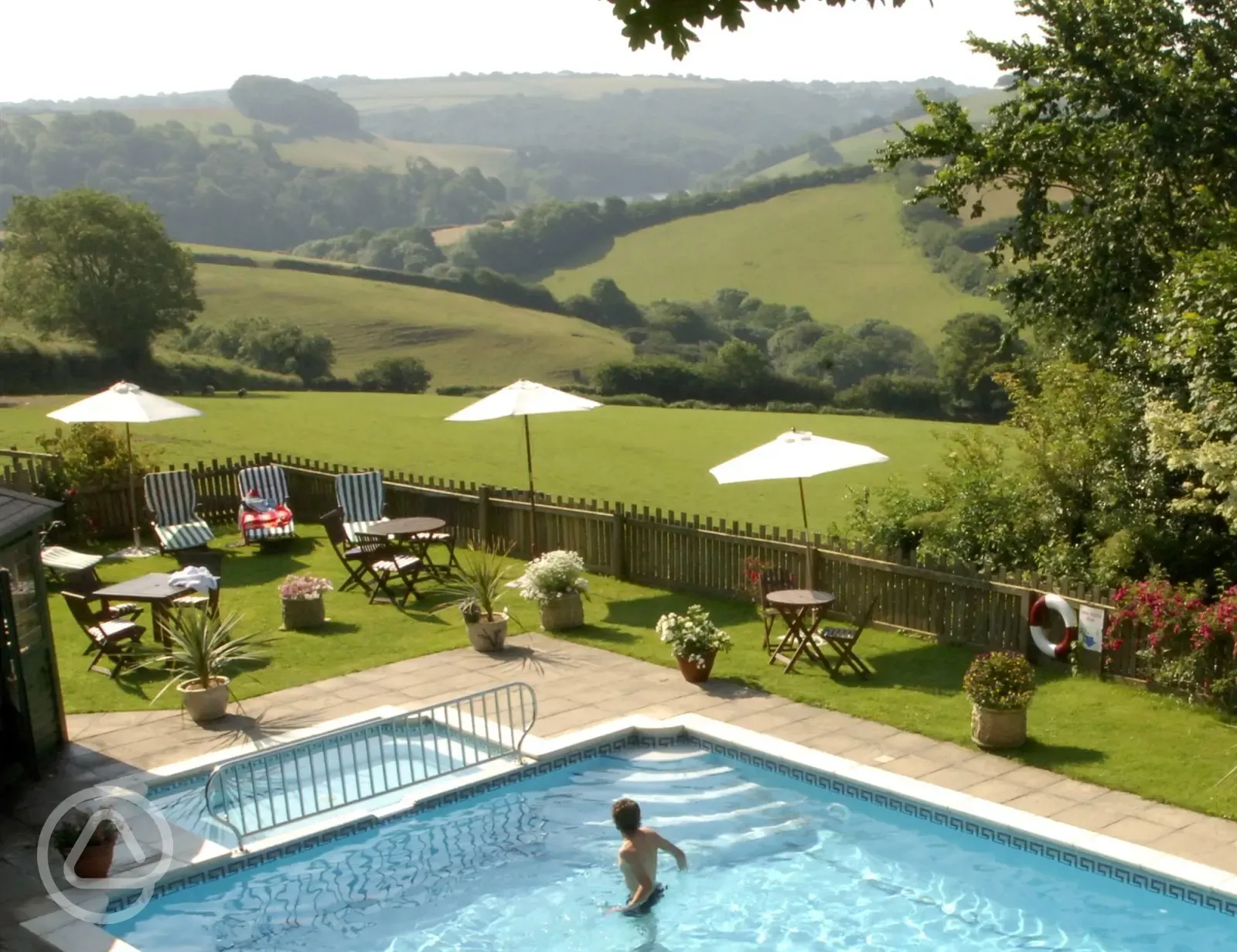 Heated outdoor pool 