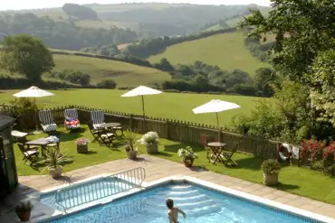 Heated outdoor pool 