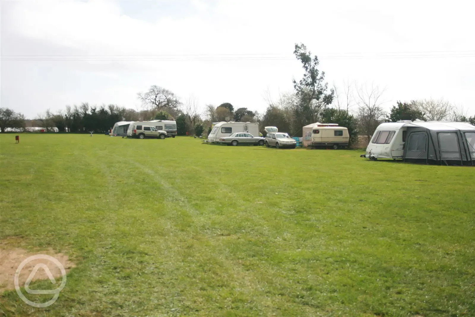 Caravans on the field