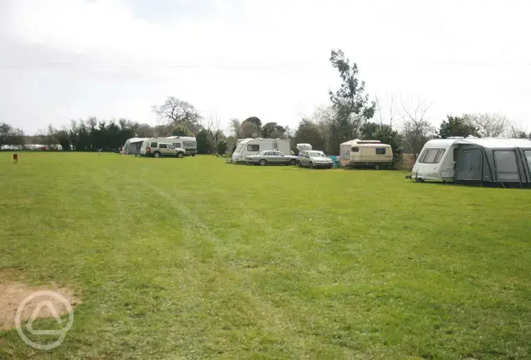 Caravans on the field