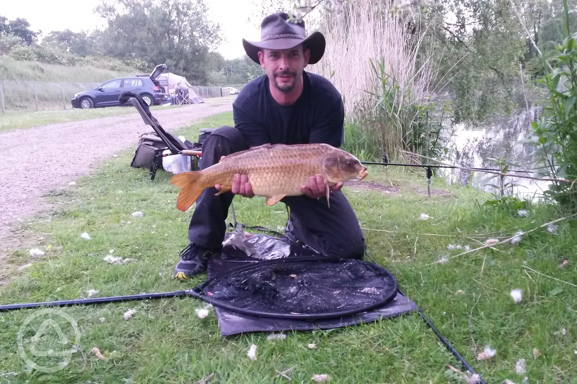 Regular Tim, with a nice carp from Foresters Lake