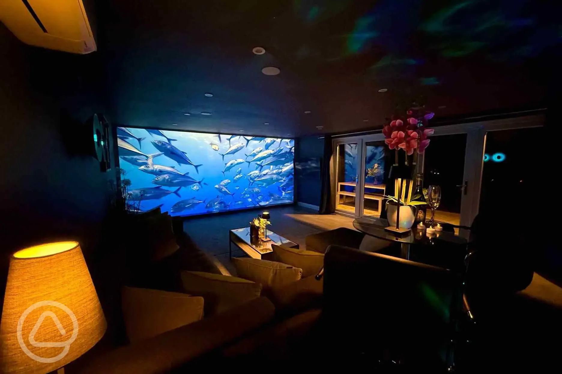 Treehouse cinema projector