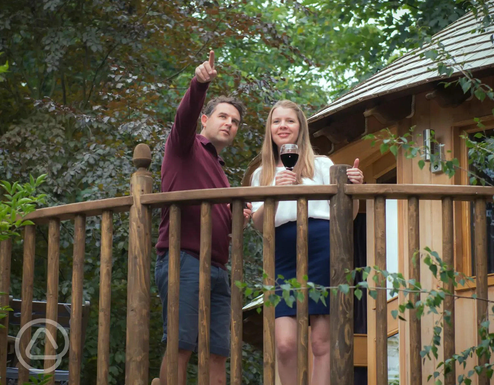Romantic break spending time in the countryside at The Woodlands' luxury treehouse