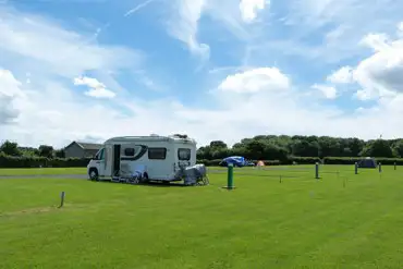 A view of our Hardstanding pitches with electric