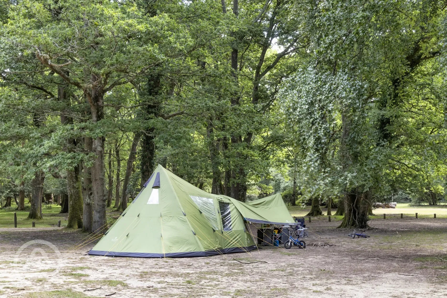 Non electric grass pitch measuring 9m by 9m