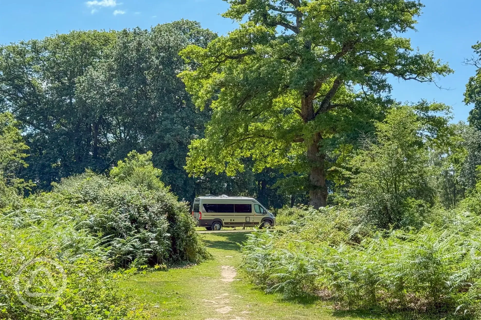 Secluded non electric grass pitch