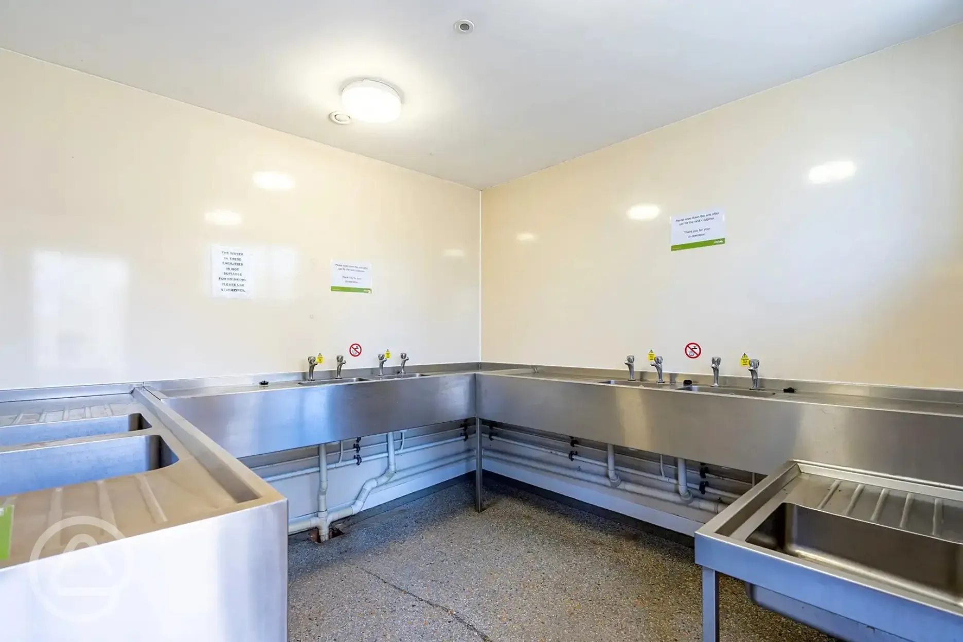 Washing up area