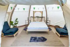 Bell tent interior 
