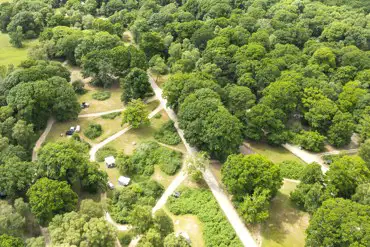 Aerial of the campsite