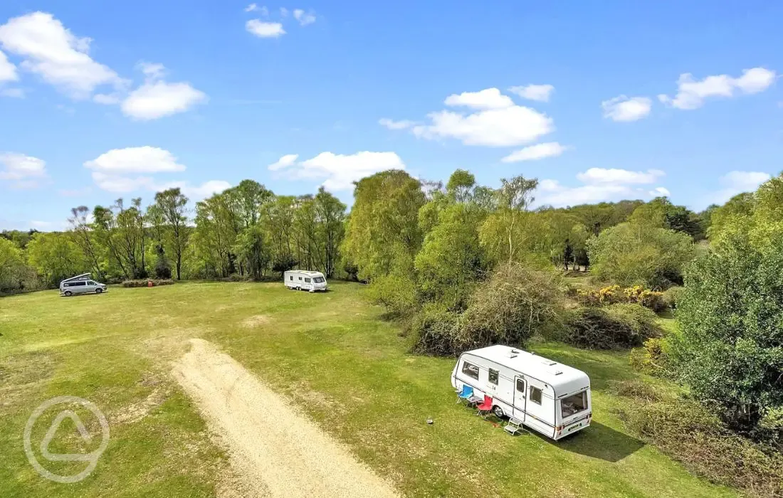 Aerial of the campsite