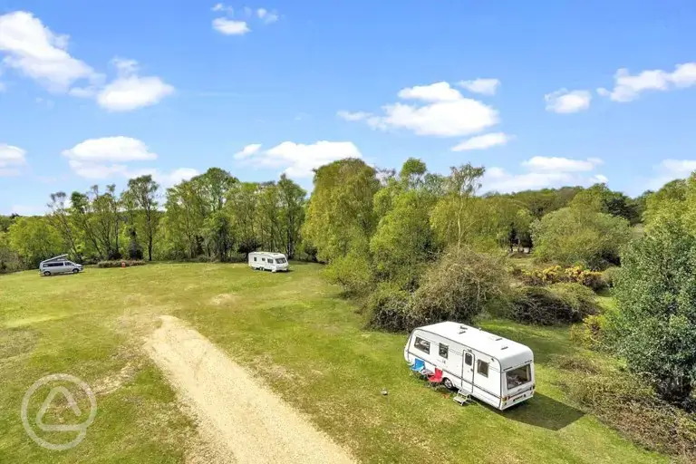 Aerial of the campsite