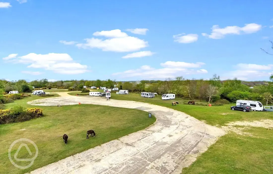 Aerial of the campsite