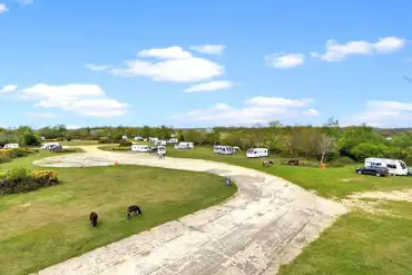Aerial of the campsite