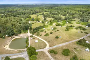 Aerial shot of site