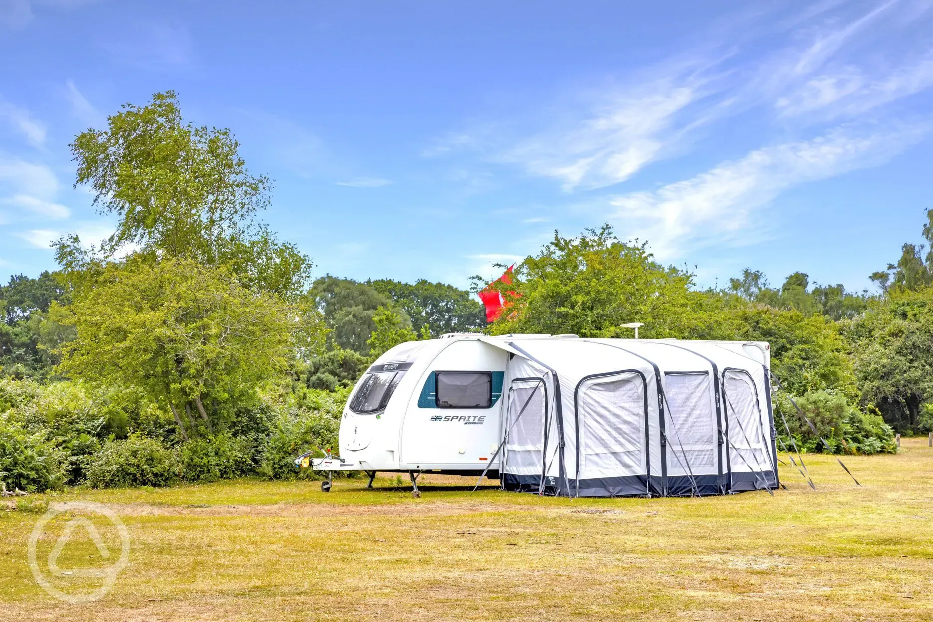 Non electric grass pitches for tents and tourers