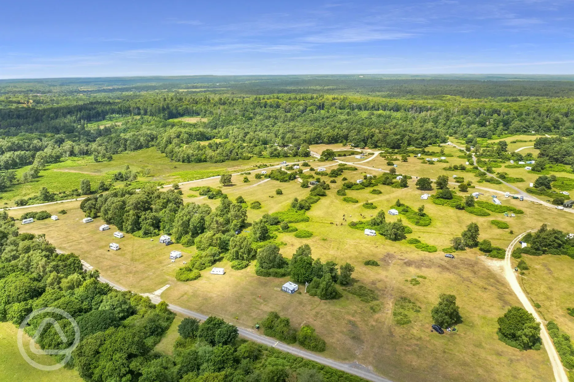 Aerial of the campsite