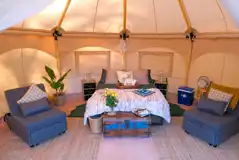 Bell tent interior