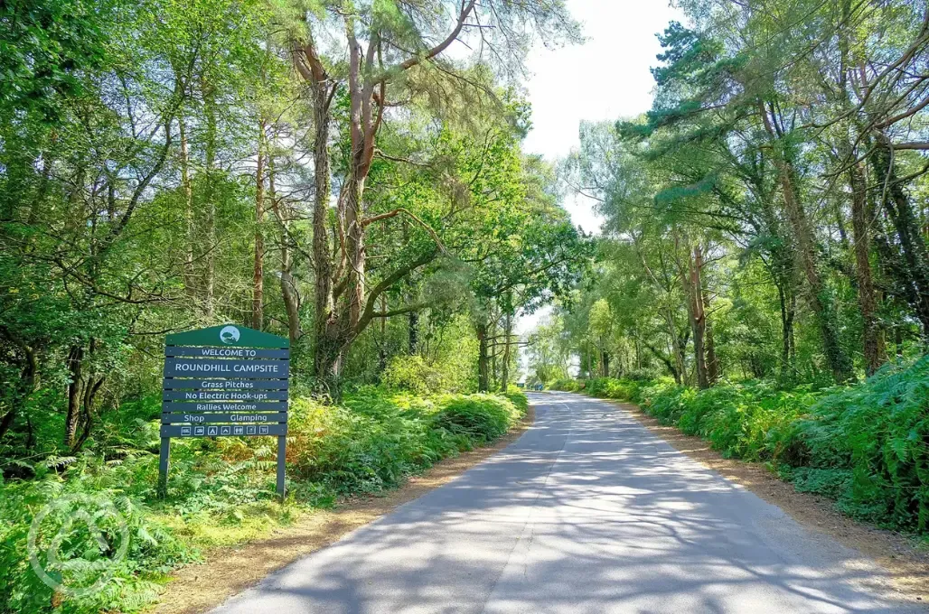 Entrance to the site