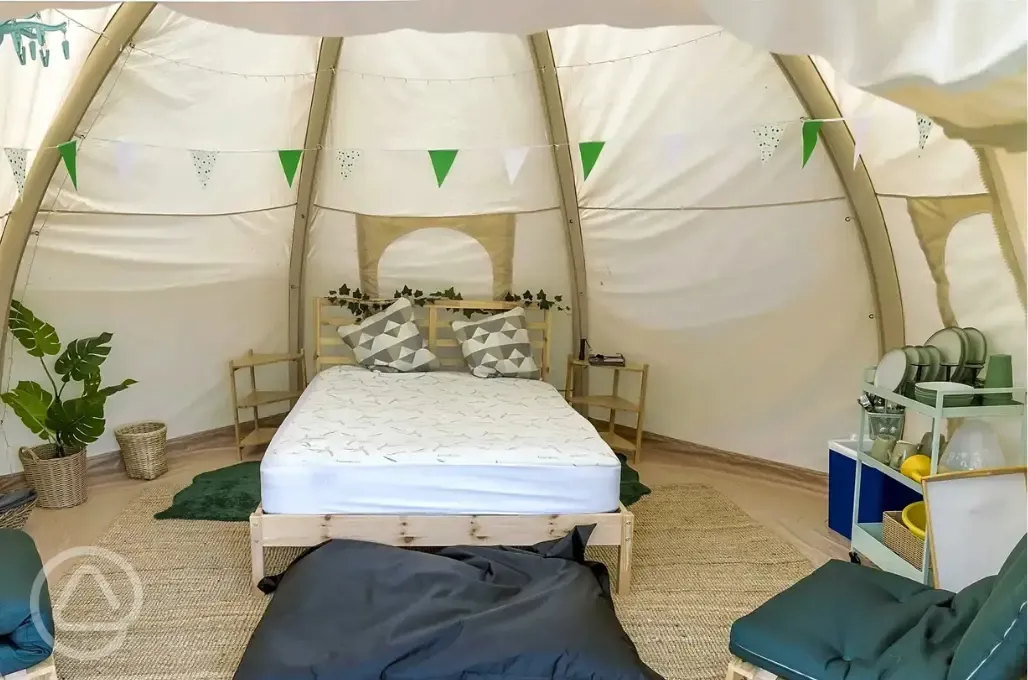 Bell tent interior