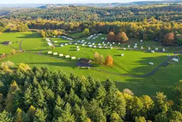Aerial of the campsite