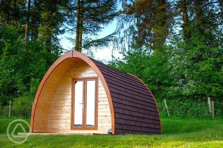Camping pod, sleeping up to four