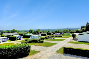 St Day Tourist Park with countryside views