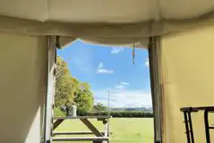 Willow yurt interior