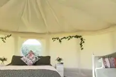 Willow yurt interior