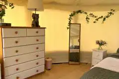 Willow yurt interior