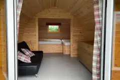 Camping pod interior