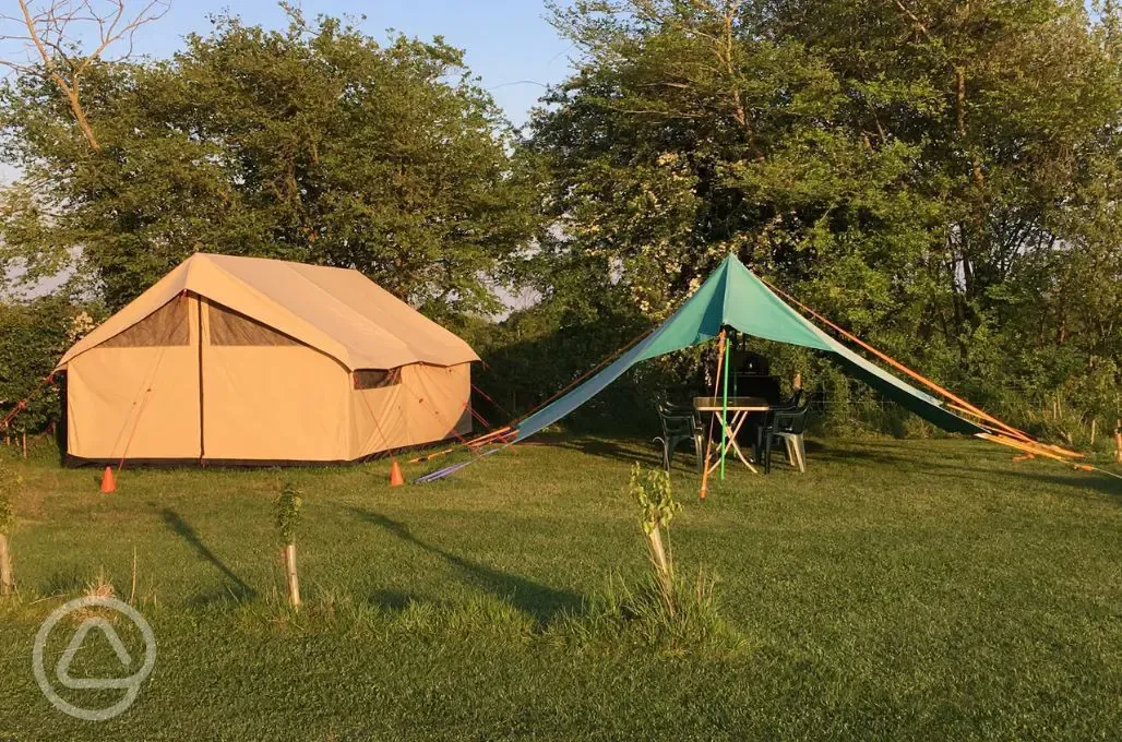 Canvas tent and scout tent
