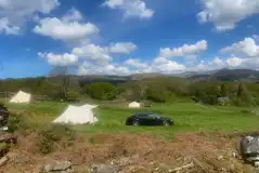 Lower tent camping field