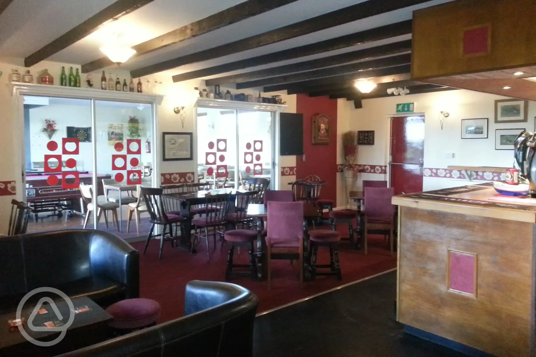Onsite bar and restaurant