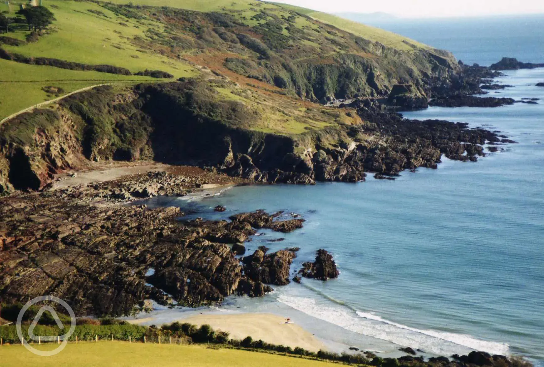Talland Beach (5 minute drive from the site)