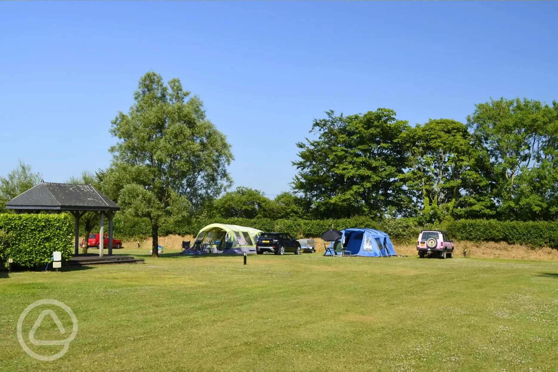 Grass pitches (non electric and electric) with a range of sizes available