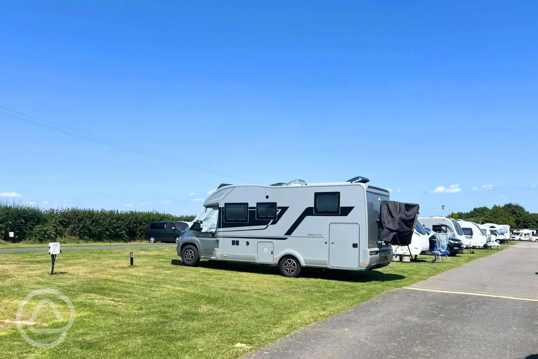 Electric grass pitches with 16 amp hook ups