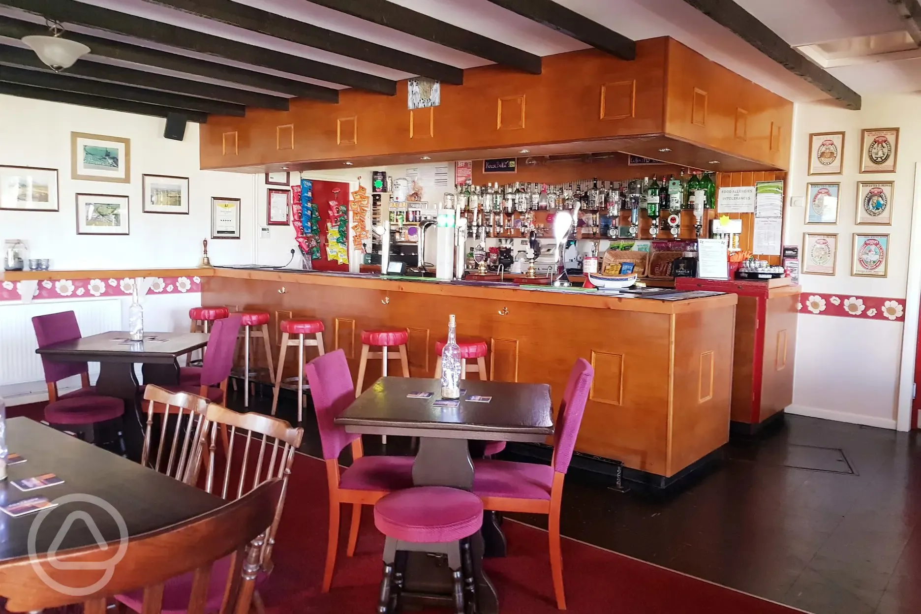 Onsite bar and restaurant