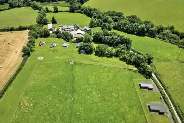 Aerial view of site