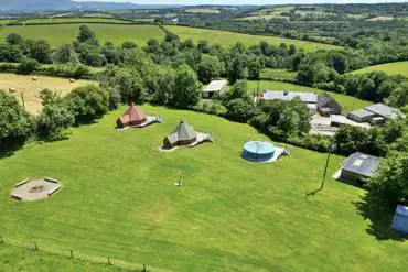 Aerial view of site