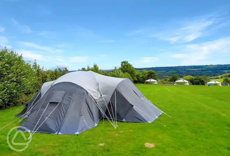 Non electric grass pitches at Okehampton